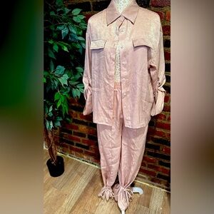 Pink Pants Suit